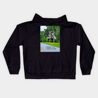 Sitting under tree and reading a book Kids Hoodie